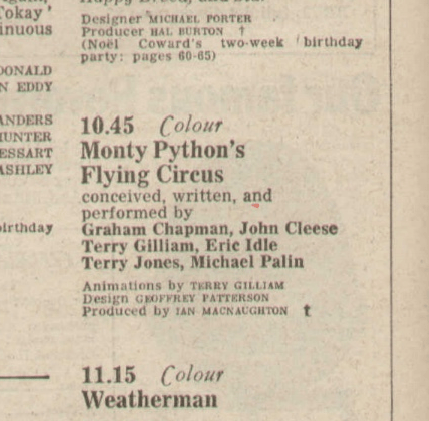 ARCHIVE TV ADVENT CALENDAR DAY SEVEN: 7 December&nbsp;1969