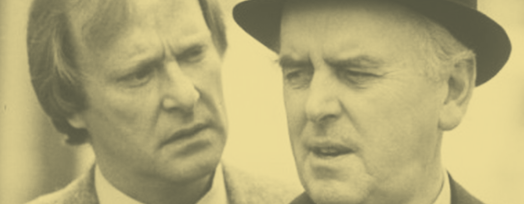 Terry looks questioningly at Arfue from Minder